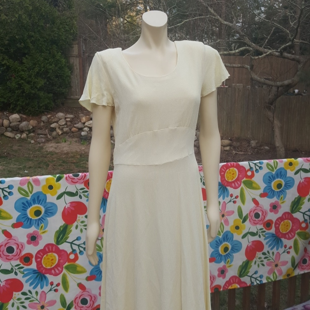 Donna Ricco N.Y, Honey Comb Yellow DRESS, Sz 12